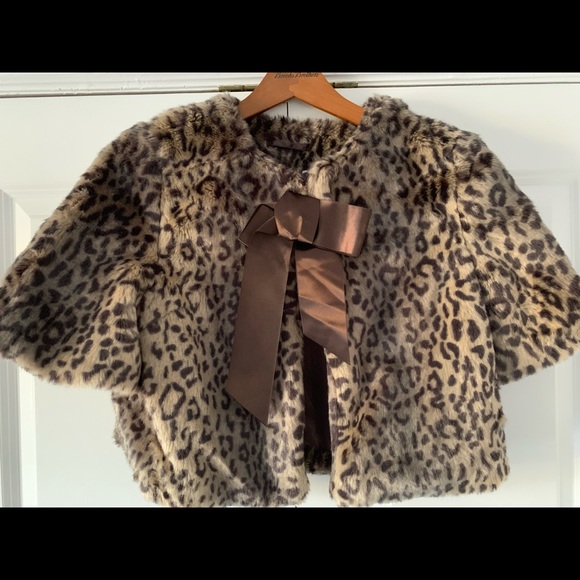 Redherring Girls Leopard design Jacket - Picture 3 of 7